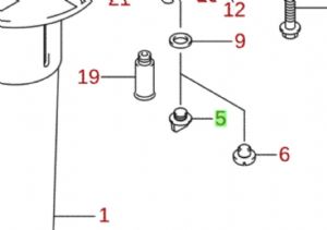 Suzuki DF4,DF5 & DF6 Water Tell Tale 61155-91J00-000 (click for enlarged image)